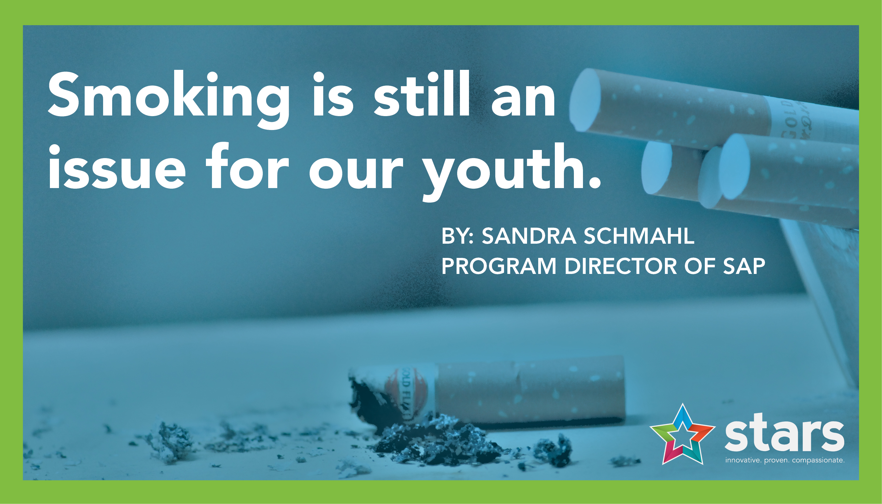 Smoking is still an issue for our youth.