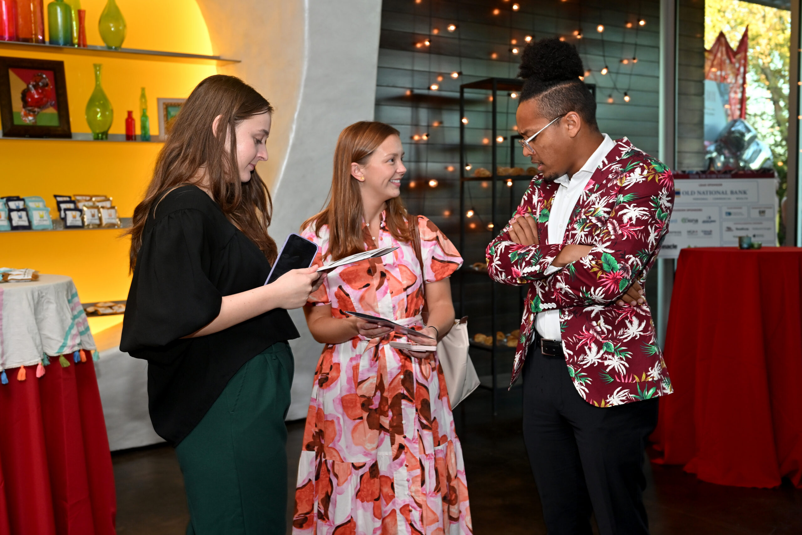 Guests connecting at STARS Rising fundraising event in Nashville supporting youth mental health programs at STARS Nashville