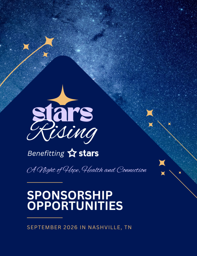 2026 STARS Rising Gala sponsorship packet supporting STARS Nashville youth mental health programs in Nashville