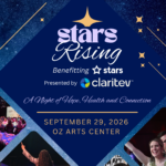 STARS Rising, Presented by Claritev, fundraising event graphic for STARS Nashville
