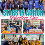 Volunteers participating in STARS Nashville's Stars in Action Volunteer Day, supporting the community through hands-on service projects.
